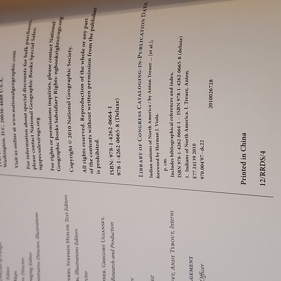 Indian Nations of North America, National Geographic Hard Cover Full Color book - Picture 10 of 11